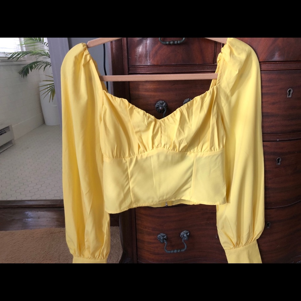 Fashion Nova yellow top